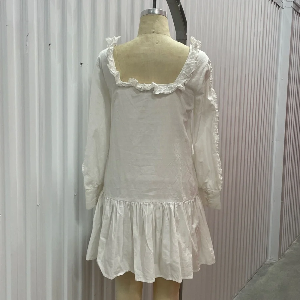 Cleobella White Ruffle Dress - Picture 7 of 9